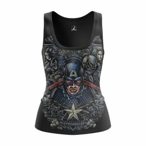 Женская Майка Captain America Капитан Америка Стив Роджерс - blbpkwcu 1483789769