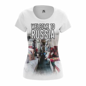 Женская футболка Россия Welcome to Russia - juqz5zxn 1494598369