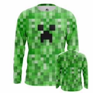 Купить Атрибутику Лонгслив Игры Creeper Майнкрафт Игра Мужской Мерчандайз