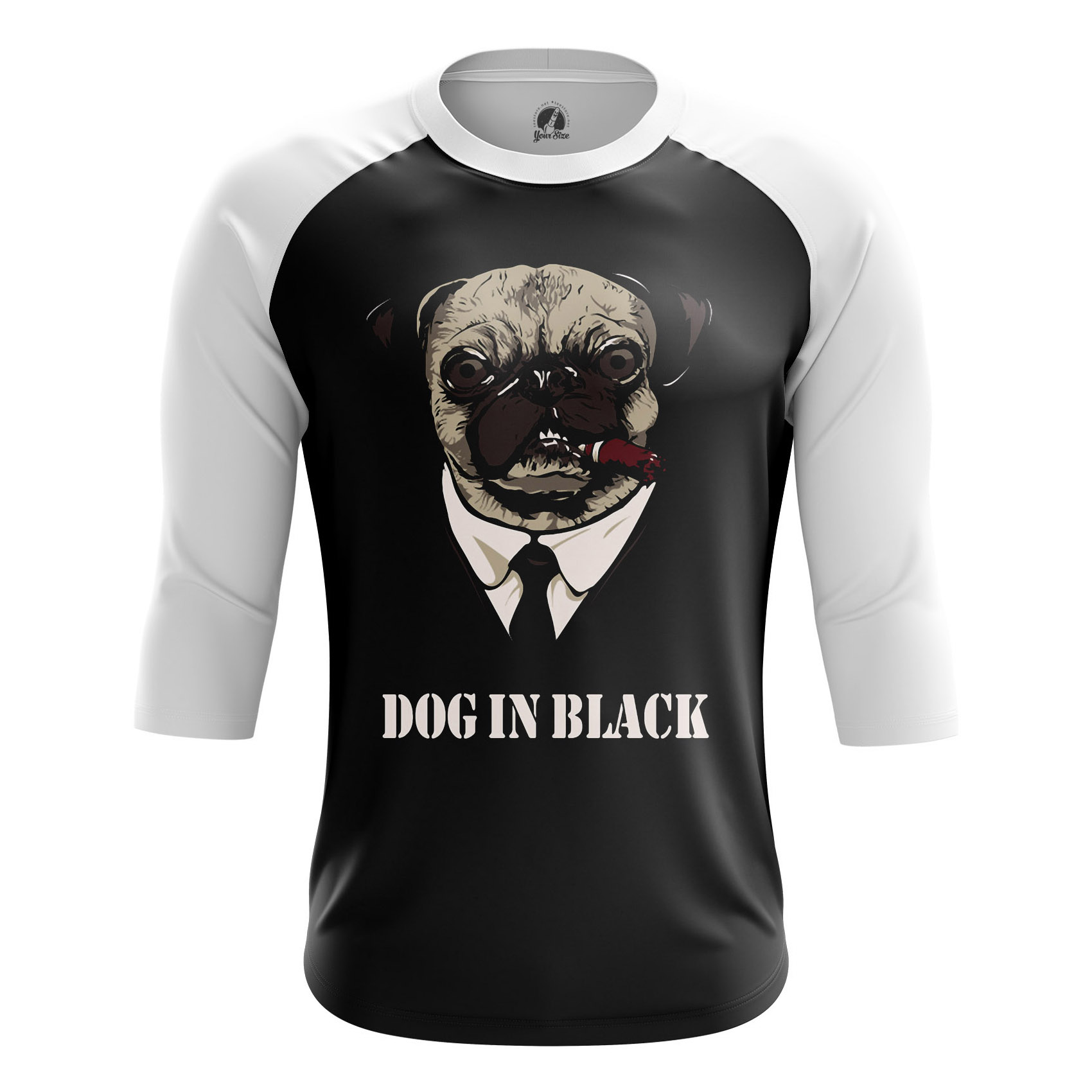 Люди в черном Майка Мопс Dog in Black