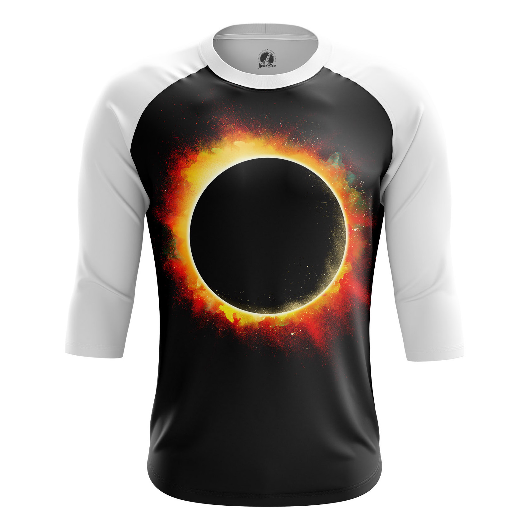 Мерч звезд. Реглан 3/4 Teestore космос. Майка Teestore космос затмение. Футболка Eclipse. Футболка затмение.