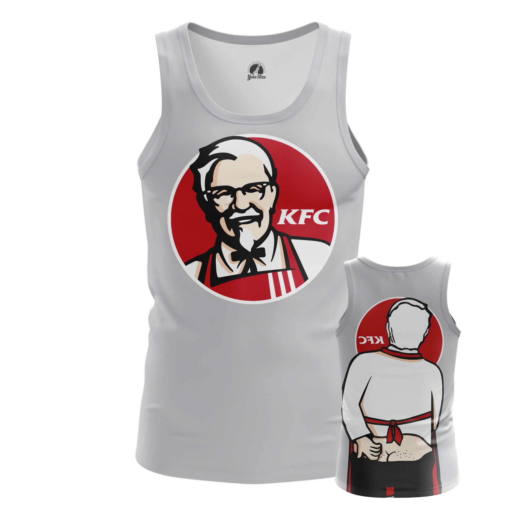 Майка боец. Супербоец KFC футболка. Майка боец KFC.