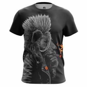 Мужская футболка Животные Львы Punk Lion - m tee punklion 1482275409 499