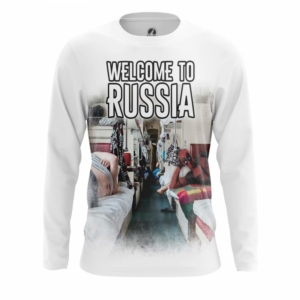 Купить Атрибутику Лонгслив Welcome To Russia Мужской Россия Мерчандайз