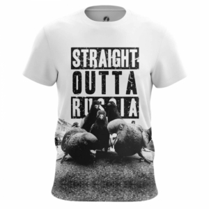 Купить Атрибутику Футболка Straight Outta Russia Мужская Россия Атрибутика