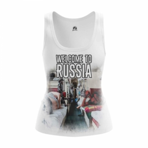 Женская футболка Россия Welcome to Russia Футболки
