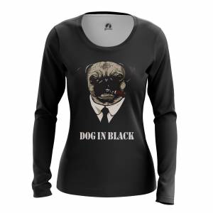 Женский Лонгслив Dog in Black - w lon doginblack 1482275301 207