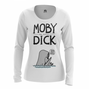 Купить Атрибутику Лонгслив Moby The Dick Женский Юмор Мерч