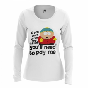 Купить Атрибутику Лонгслив Южный Парк Pay Cartman Женский Мерчандайз