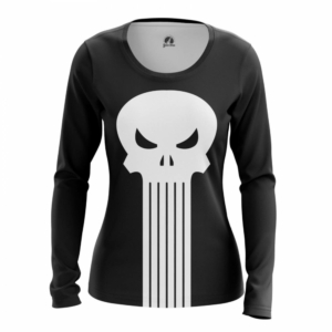 Купить Атрибутику Лонгслив Punisher Logo Каратель Женский Мерч