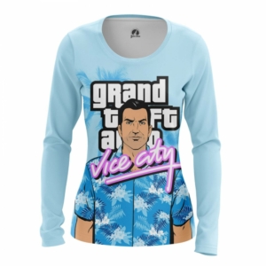 Купить Атрибутику Лонгслив Gta Tommy Vercetti Гта Игра Женский Мерч