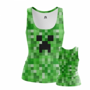 Купить Атрибутику Майка Creeper Майнкрафт Игра Женская Атрибутика