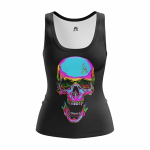 Купить Атрибутику Майка Rainbow Skull Женская Черепа Атрибутика