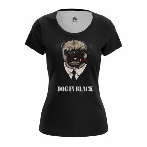 Женская футболка Dog in Black - w tee doginblack 1482275301 207