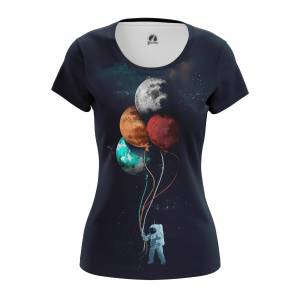 Женская футболка Космос Space Birthday Планеты Звёзды - w tee spacebirthday 1482275428 555