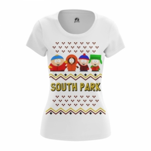 Купить Атрибутику Женская Футболка Новогоднее New Year South Park Сауз Парк Мерчандайз