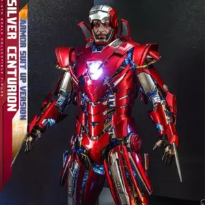 Купить Атрибутику Фигурка Железный Человек Hot Toys Silver Centurion Мерчандайз