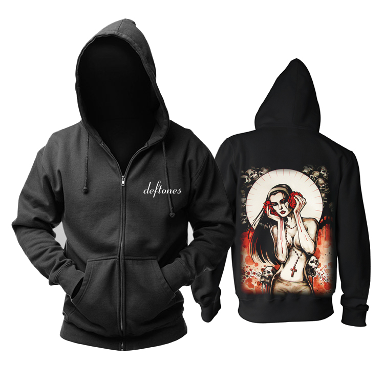 Deftones zip 2025 up hoodie