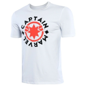 Футболка Капитан Марвел Логотип Версия 2019 - Captain Shirt Men Cotton Casual Tee Short Sleeve Tops Summer 2019 New Letter Printed Streetwear Funny 6