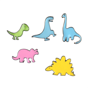 Значок Тираннозавр Голубой Брошь Пин Значки / Брошки