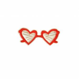 Значок Heart Glasses Red Брошь - tb28cq3vyrnpufjszfcxxx2dxxa 398776713