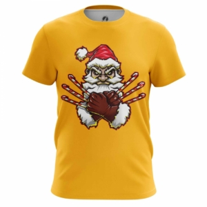 Мужская футболка Росомаха Санта Люди икс Футболки