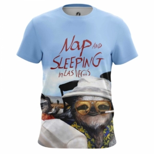 Мужская футболка Nap and sleeping in Las Vegas Ленивец Футболки