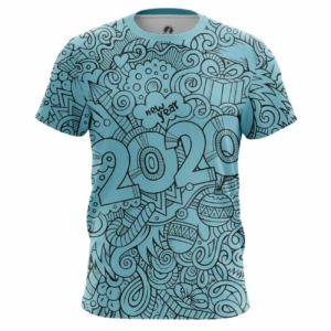 Мужская футболка Новый Год 2020 Паттерн Символика Футболки