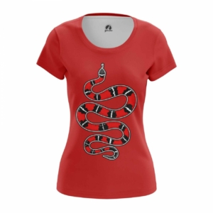 Женская футболка Gucci snake Змеи Футболки
