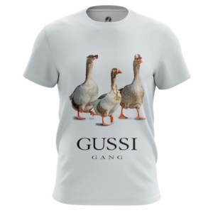 Мужская футболка Gussi Gang Принт Гуси Футболки
