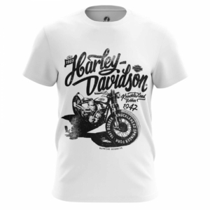 Мужская футболка Харлей Дэвидсон мотоцикл Футболки