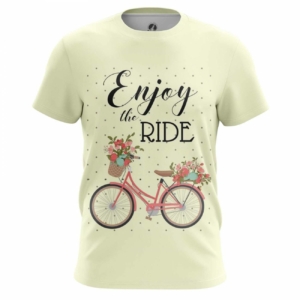 Мужская футболка Enjoy the Ride Байк Велосипед Футболки