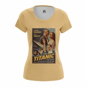 Женская футболка Titanic Принт Обложка с Титаником Футболки