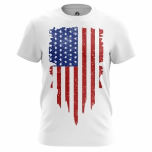 Мужская футболка Флаг США Атрибутика Футболки