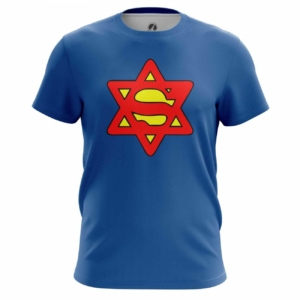 Мужская футболка Супермэн еврей мерч Логотип Футболки