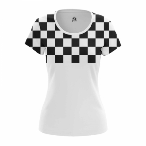 Женская футболка В клетку Шахматную Футболки