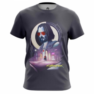 Мужская футболка Киану Ривз Cyberpunk 2077 Футболки