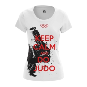 Купить Атрибутику Женская Футболка Keep Calm And Do Judo Дзюдо Мерчандайз