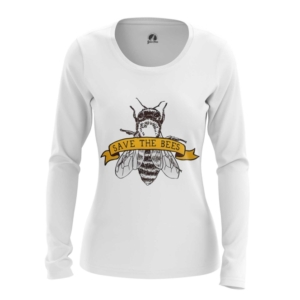 Женский лонгслив Save the bees Сохраните пчёл - main 4r75jmt1 1573844849