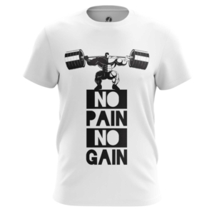 Мужская футболка No pain no gain Пауэрлифтинг - main 5lqfpy19 1564567815