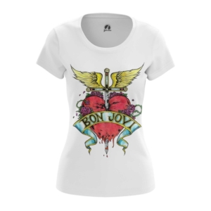 Женская футболка Bon Jovi Сердце Логотип - main ddbpi22u 1562928890