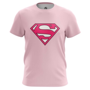 Мужская футболка Cупермэн розовый логотип S - main dgrmgwbb 1538408989
