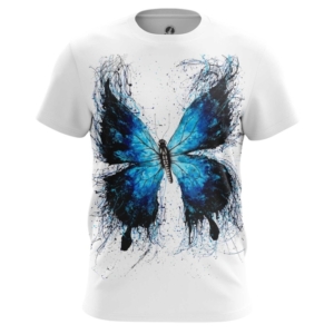 Мужская футболка Синяя бабочка принт Бабочки - main exhufy2a 1561928900