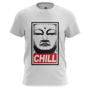 Мужская футболка Buddha Chill Принт Расслабься Красная - main gysxkovi 1571908908