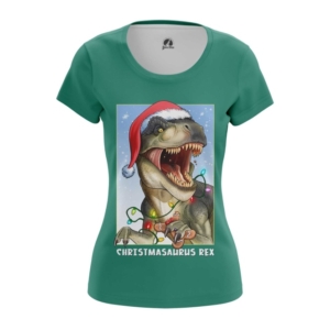 Женская футболка Тираннозавр Рекс в Рожество - main mzj9h9b7 1542808808