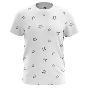 Мужская футболка Звезды рисунок белый - main nmgluxtz 1561478120