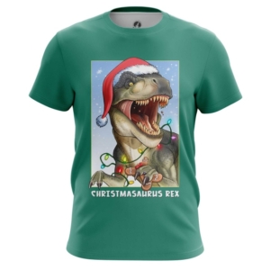 Мужская футболка Тираннозавр Рекс в Рожество - main rnrai1us 1542808803