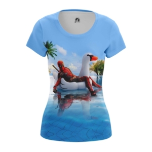 Женская футболка Мертвый бассейн Дэдпул каламбур - main tops0two 1537878542
