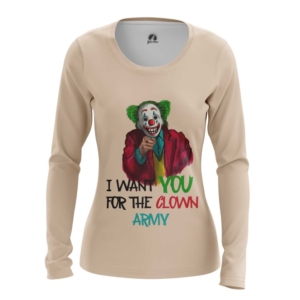 Купить Атрибутику Лонгслив Join Clown Army Джокер Женский Мерчандайз