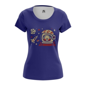 Женская футболка Гагарин в космосе Мерч - main zfolramu 1565602240